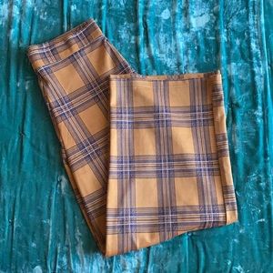 Mustard Yellow Pants with Blue Details